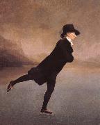 Sir Henry Raeburn Pastor Robert Walker pa skridskotur oil painting